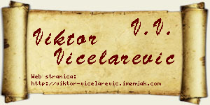Viktor Vicelarević vizit kartica